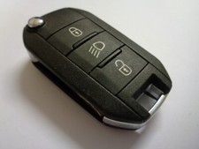 Genuine Peugeot Car Key Remote Fob 3 Button 5FA 010 353-04