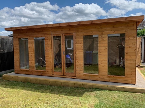 16ft wooden timber garden - 16ft, garden-room