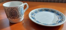Vintage Biltons Staffordshire Ironstone Blue Plate & Cup - Used
