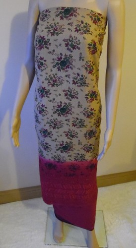 Unstitched salwar kameez 3pcs - unstitched,