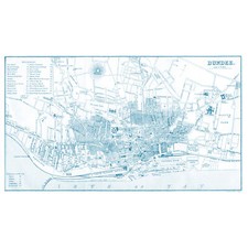 Map 1888 Dundee City Scotland