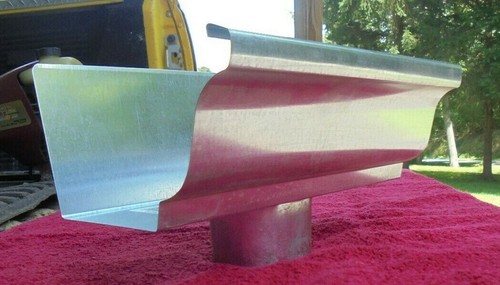 Vintage nos galvanized - nos, gutter