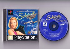 SABRINA THE TEENAGE WITCH A TWITCH IN TIME PS1 PLAYSTATION 1 PSX - CLEAN DISC!