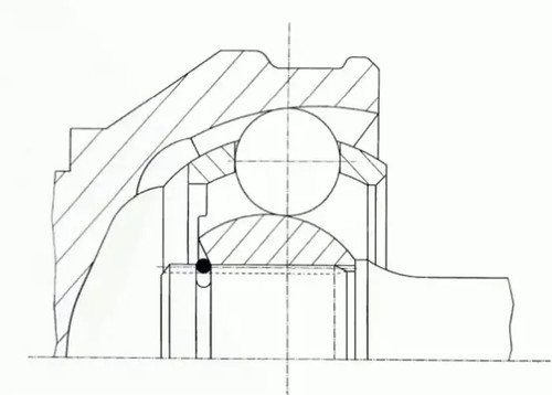 Driveshaft joint flexible - cv,