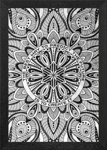 Mandala quote make future - mandala,