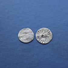 Pair Of British Hammered Silver Coins Good Research Group
