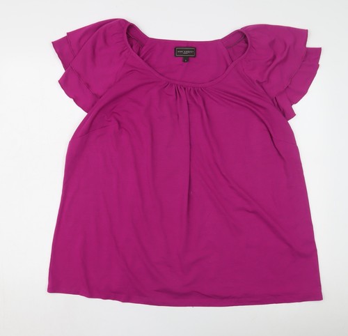 Ann harvey women purple top - harvey,