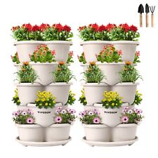 10Pcs Planter Trio Stacking