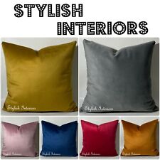 Hi-Quality Handmade Soft Plush Velvet Reversible Cushion Covers Sofa PillowCase 