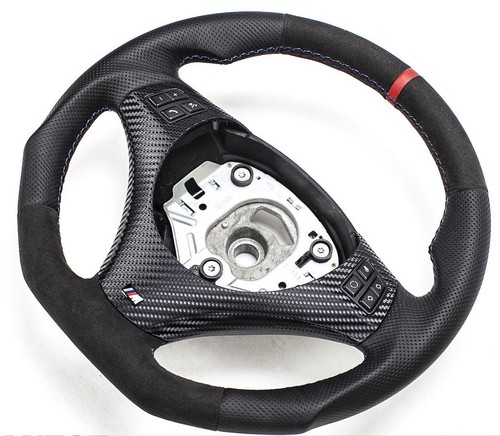 Flattened leather steering - flattened,