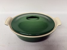 Le Creuset Oval Casserole Dish Dutch Oven Green 22 Cast Iron