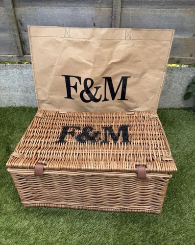 Hamper basket wicker - f&m,