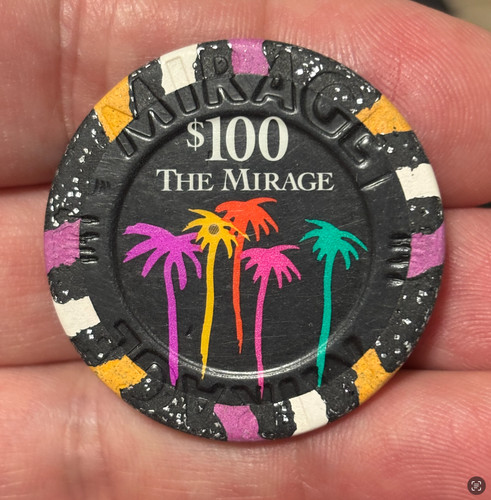 100 mirage casino chip - $100,