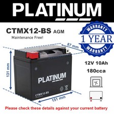 CTMX12-BS PLATINUM AGM
