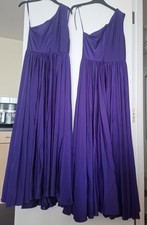 2 X PURPLE BRIDESMAID DRESSES SIZE 10 buy Hebeos only worn once at wedding.