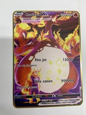 CharizardVMAX HP999999 Metal Pokémon Card-Collectible Gift Display Kids Toys