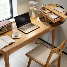 Solid Wood Desk with Drawers