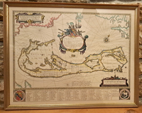 Framed willem blaeu bermuda - framed,