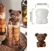 Silicone Teddy Bear Ice Mould Cake Sugar Craft Decorating Baking Icing