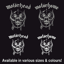 Motorhead / Motorhome vinyl decals stickers, various sizes & colours
