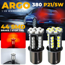 380 P21/5w Led Brake Light Bulbs White Red 44 Smd Bay15d Stop Tail Light Bulbs 