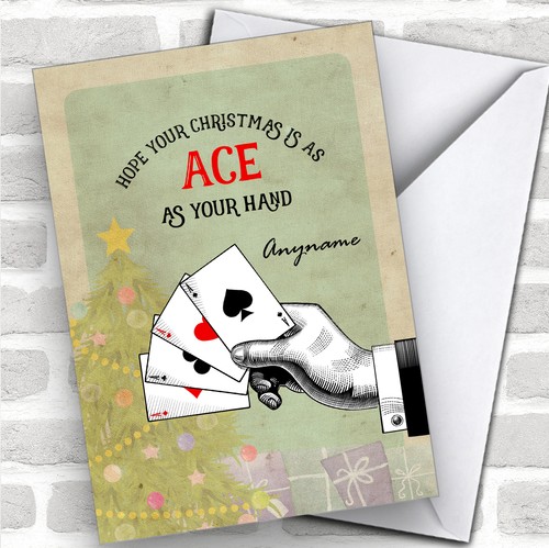 Playing cards ace christmas - playing,