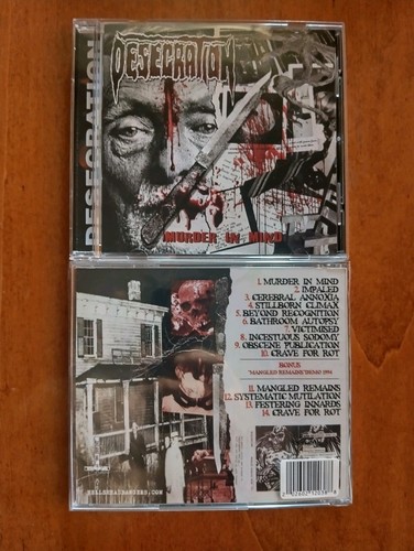 Desecration murder mind cd - desecration,