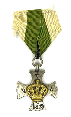 Antique 1873 crowned cross - antique,