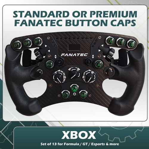 Green outlined fanatec button - outlined,