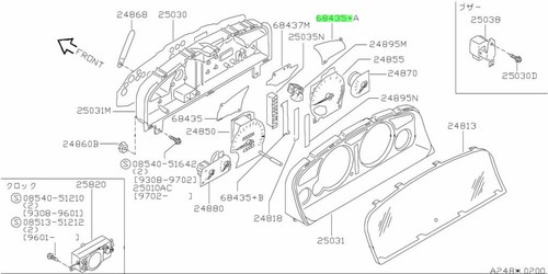 Lens warning lamp - lamp, nissan