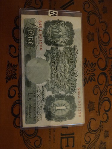 Old bank england one pound - bank, of