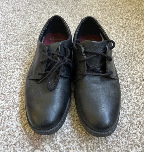 Clarks teens black leather - clarks,