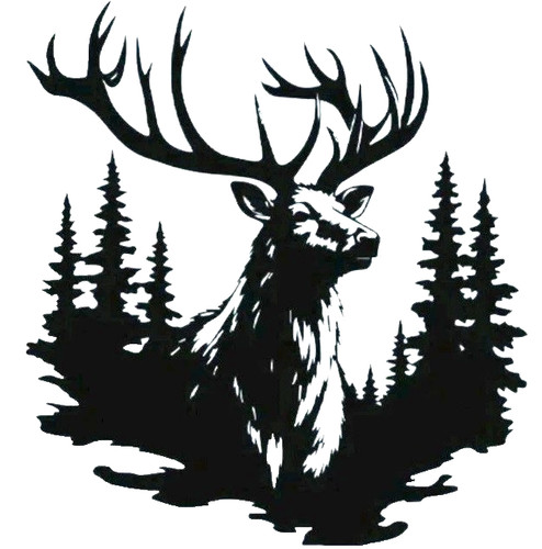 Large stag deer trees - stag,