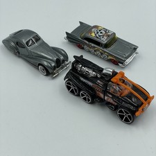 3 x Hot Wheels Die-Cast Cars • Talbot Lago • XS-IVE • 57 Chevy Bell Air ‘Skulls'