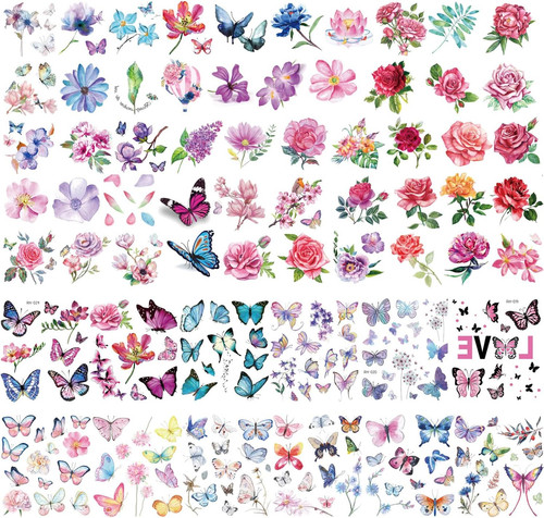Sheets butterfly flowers - 62/90,