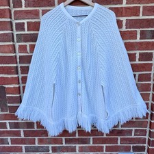 VTG Crochet Poncho Cape