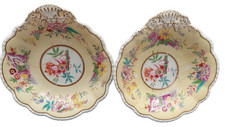19thC Two Rococo Plates- deep-