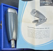 SENNHEISER MD21 HN MICROPHONE IN MINT CONDITION WITH BOX AND MANUAL