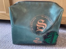 Harry Potter Slytherin House Green Makeup Toiletries Purse Zip Pouch  Wash Bag