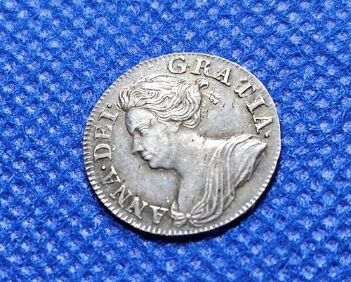 1713 maundy threepence anne - 1713,