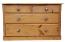 Antique 19th Century Large Pine Chest of Four Drawers – Fine Quality