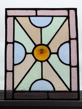 Decorative Antique Compact Stained Glass Window Panel
