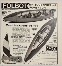1968 Print Ad Folbot Folding Boats Factory Built & Kit Models Charleston,SC