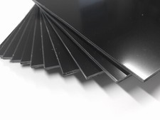 Plasticard Black Matt/Gloss 3mm High Impact Polystyrene Sheet HIPS A5, A4, & A3