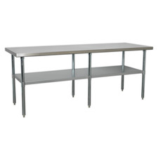 Sealey AP2184SS Stainless Steel Workbench 2.1mtr Garage Workshop Shelf Metal E