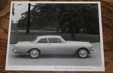 Vintage Original 1963 Bentley Continental Flying Spur ROLLS ROYCE Factory Photo 
