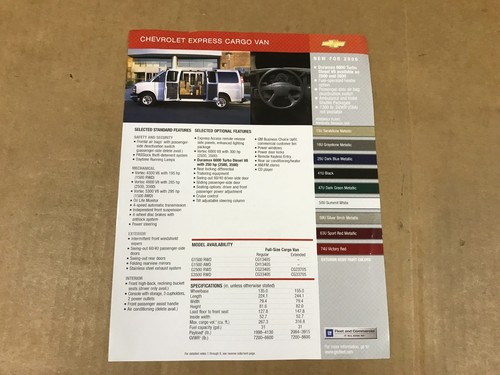 2006 chevrolet express cargo - express,