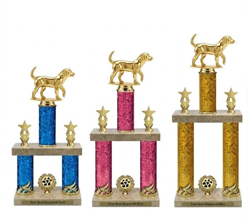 Personalised gold dog show - gold,