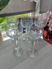 Vintage Cut Crystal Hock Wine