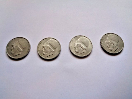 Greek drachmae coins x4 - drachmae,